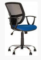 Компьютерное офисное кресло для персонала Бетта синий с черным, Betta GTP Freestyle CHR68 ткань OH-5/С-6