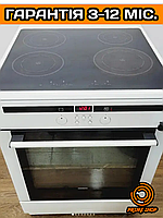 Електрична плита SIEMENS 60см біла Варочна склокераміка з Німеччини б\у ЄВРОПА (2018р)