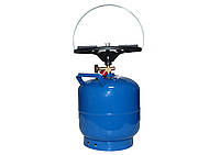 Балон газовий 3 кг з пальником, газовий балон для пікніка, компактний газовий балон, пальник для кемпінгу, газовий балон на 3 кг,