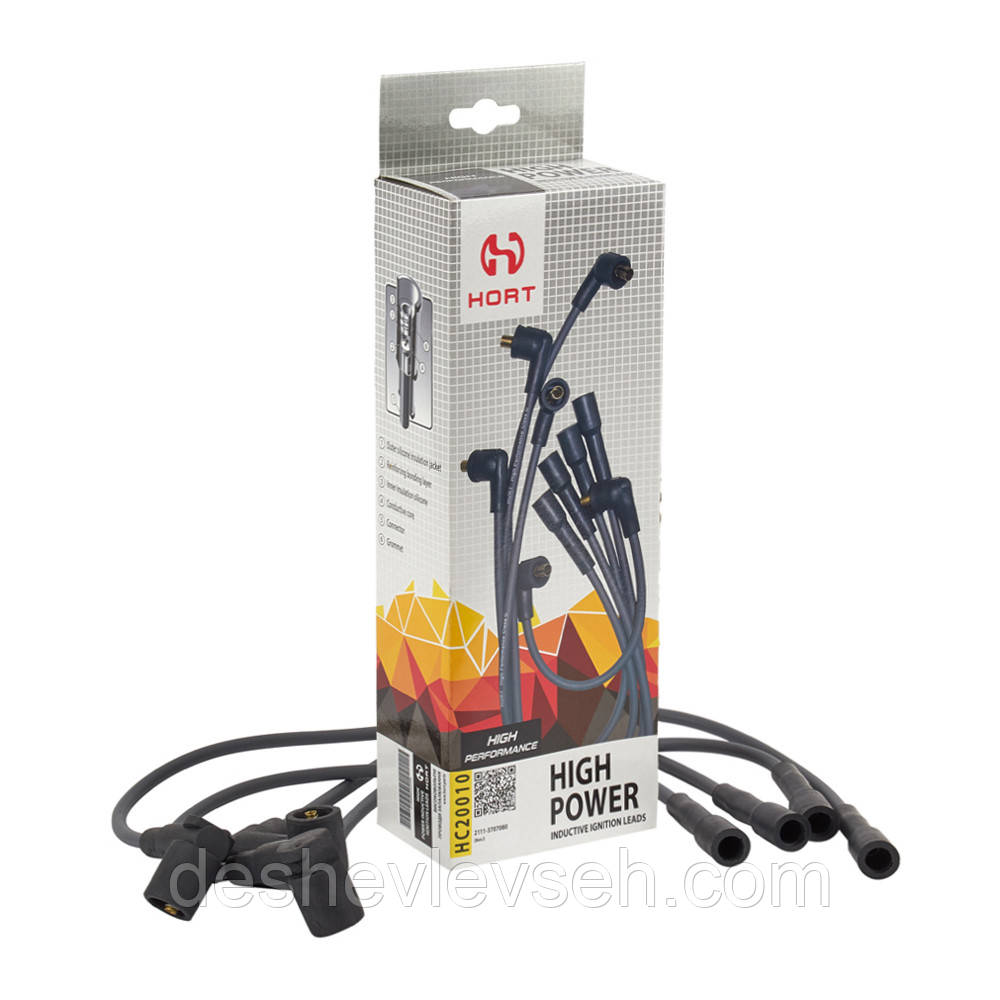 Дріт вис/вольт ВАЗ-2111 8 кл. інж. HORT  (High Performance), 2111-3707080, (HC20010), (HORT), фото 1