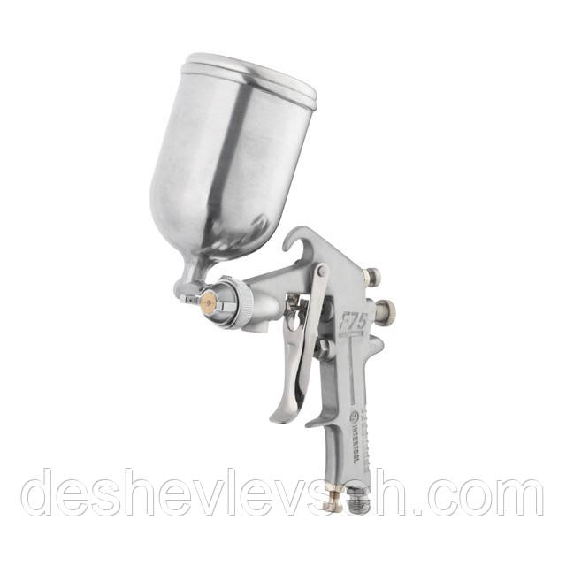 Фарбопульт пневматичний HP, форсунка 1.5 мм, верхній металевий бачок 400 мл., 5бар (PT-0202),, фото 1