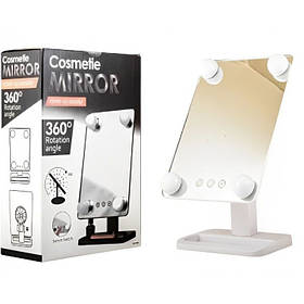 Настільне дзеркало для макіяжу Cosmetie mirror 360 Rotation Angel з підсвіткою. YI-484 Колір: білий