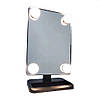 Настільне дзеркало для макіяжу Cosmetie mirror 360 Rotation Angel з підсвіткою. UI-696 Колір: чорний, фото 2
