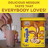 Какао Nestle Nesquik Chocolate Caramel Swirl Flavor Powdered Drink Mix 525g, фото 2