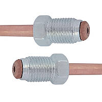 Мідна гальмівна трубка  (L 300мм) з наконечниками (105/105) Alfa Romeo, Audi, BMW, Citroen, Fiat, Hyundai, Mercedes-Benz, Nissan,