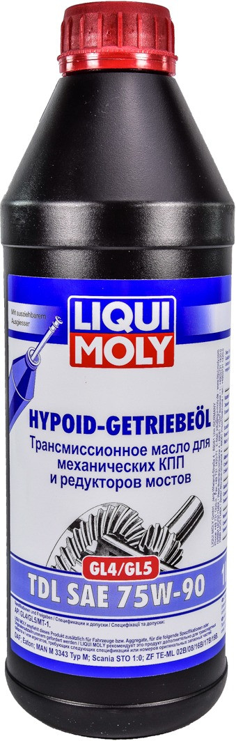 Трансмісійне масло Liqui Moly Hyp.-Getriebeol TDL 75W-90 1 л (1407)