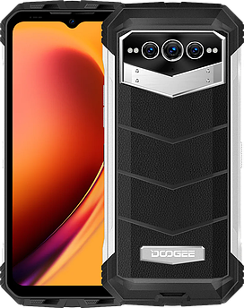Doogee V Max 12/256GB, 5G, Батарея 22000 mAh, Night Vision, 108 Mpx, Дисплей 6.58" Сріблястий