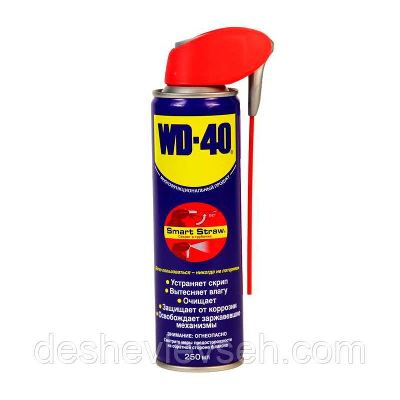 Рідкий ключ WD-40 250 мл з гнучкою трубкою (124W700050), (WD-40), фото 1
