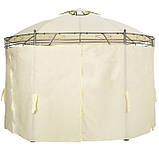 Круглий садовий павільйон Luxus 3,5 м Бежевий, фото 5
