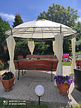 Круглий садовий павільйон Luxus 3,5 м Бежевий, фото 4