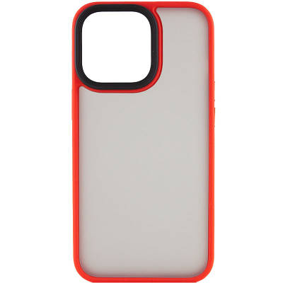 TPU+PC чохол Metal Buttons для Apple iPhone 14 (6.1") TPU+PC, Червоний