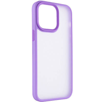 TPU+PC чохол Metal Buttons для Apple iPhone 14 Pro (6.1") TPU+PC, Бузковий