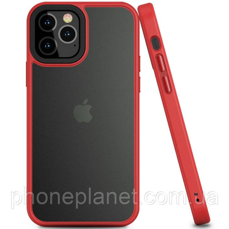 TPU+PC чохол Metal Buttons для Apple iPhone 12 Pro/12 (6.1"), фото 1