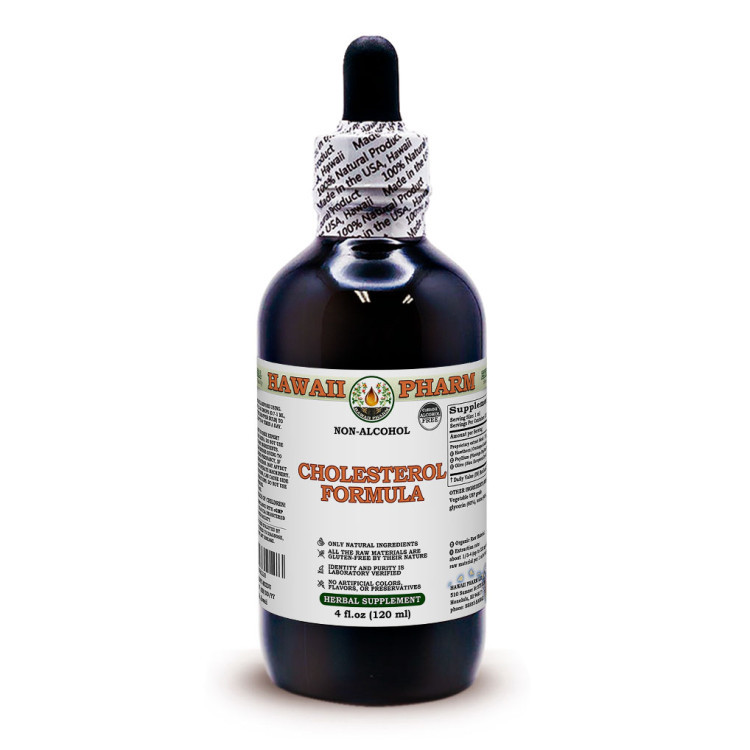 Hawaii Pharm Cholesterol Formula Alcohol-FREE / Підтримка здорового рівня холестерину без спирту 120 мл