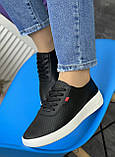 Жіночі спортивні кросівки чорні на літо (121421), фото 4