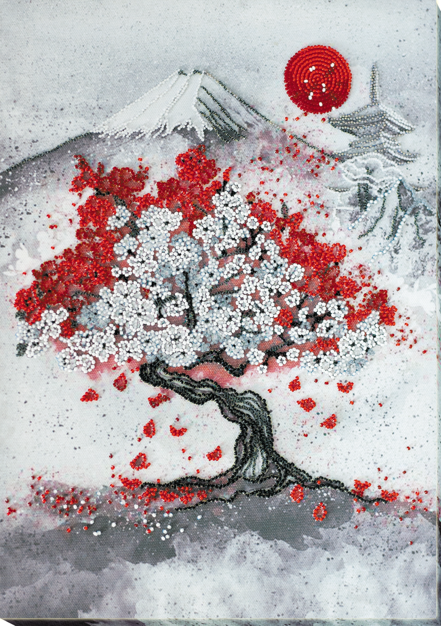 Набір для вишивки бісером Ханамі (25 х 35 см) Абрис Арт AB-796, фото 1