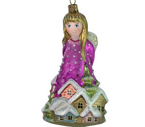 Скляна ялинкова іграшка ангел  Mostowski Family ангелочок