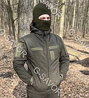 Тактическая куртка олива софтшелл куртка Soft Shell на флисе весенняя куртка олива/ мультикам куртка софтшел