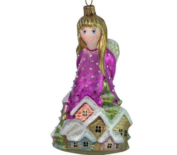 ангел   Komozja стеклянная игрушка mostowski