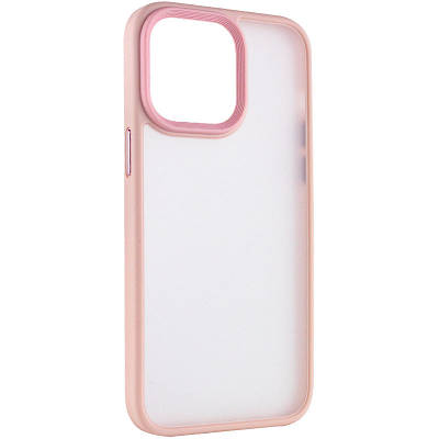 TPU+PC чохол Metal Buttons для Apple iPhone 14 Pro (6.1") TPU+PC, Рожевий