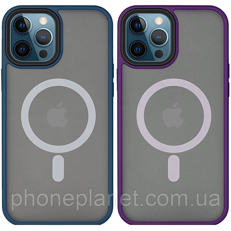 TPU+PC чохол Metal Buttons with MagSafe для Apple iPhone 14 Pro Max (6.7"), фото 1