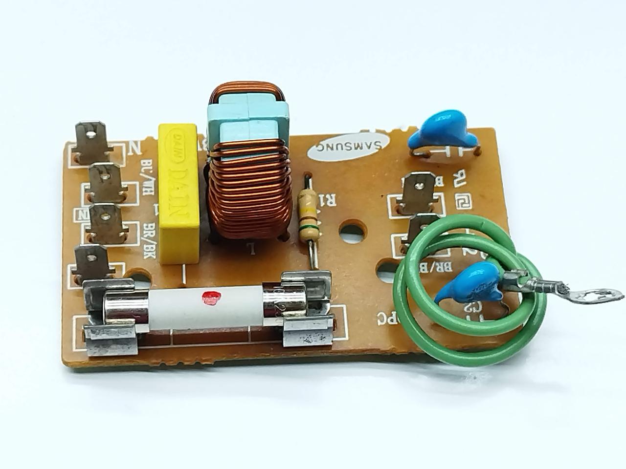 Плата сетевого фильтра СВЧ печи SAMSUNG DE96-00010C + инерционный ...