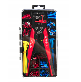 Кліщі для обтискання та зачищення дротів 260 ел. Vorfal V07233