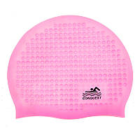 Шапочка для плавання CONQUEST силікон SC08 sport рожева