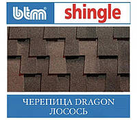 ОПТ - Битумная черепица BTM DRAGON SHINGLE Лосось (Турция)