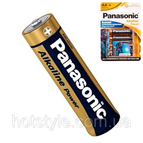 Батарейка AA LR6 Panasonic Alkaline лужна 1.5 В