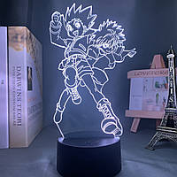 Светильник с 3D эффектом led лампа Киллуа и Гон фрик из аниме Hunter x Hunter ночник с пультом хантер х хантер