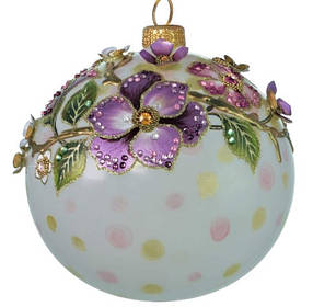 Скляна ялинкова куля 100 мм    Mostowski Family