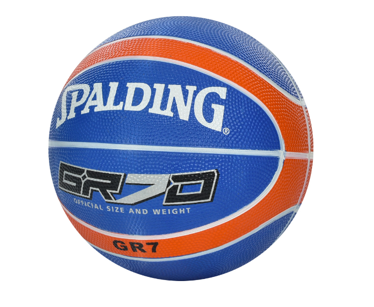 М'яч баскетбольний Spalding Official GR No7, гума, різн. кольори синій з червоним