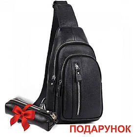 Чоловічий шкіряний рюкзак Keizer K15609bl-black