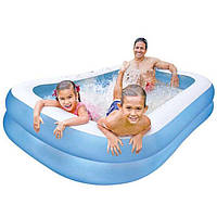 Надувной бассейн для детей Интекс бассейн INTEX 57180 "Семейный" размер 203х152х48см, объем 540 л
