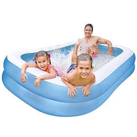 Надувний басейн для дітей Інтекс басейн INTEX 57180 "Сімейний" розмір 203х152х48 см, об'єм 540 л