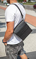 Чоловіча шкіряна сумка-месенджер через плече BEXHILL TD-99012 чорний, фото 8