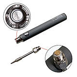 Акумуляторний паяльник 8 W 5 В з регулюванням температури - Сірий, фото 6