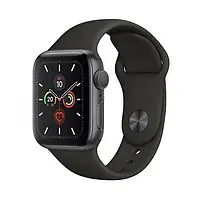 Смарт-годинник Apple Watch Series 5 GPS 40mm Space Gray Aluminium Case with Black Sport Band (MWV82)