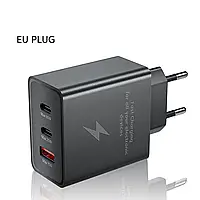 Сетевое зарядное устройство для быстрой зарядки 65W PD Type-C USB QC3.0 Зарядный блок Зарядка для телефона X4B