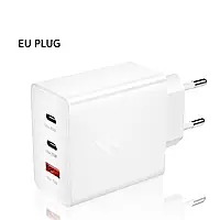 Сетевое зарядное устройство для быстрой зарядки 65W PD Type-C USB QC3.0 Зарядный блок Зарядка для телефона X4B