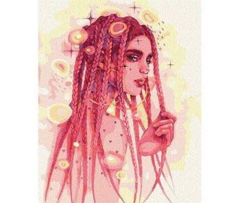 Картина за номерами "Дивовижна незнайомка" 40х50см КНО2578 G-Rich