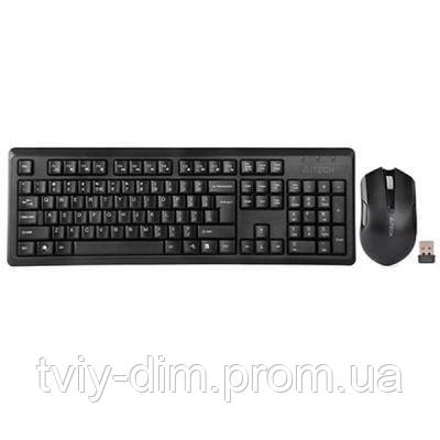 Комплект A4tech 4200N, USB V-TRACK 15М Wireless USB. Радіус дії до 15 м.Клавіатура + пахв 2.4GH Black (код