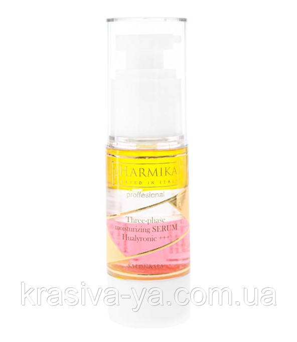 Трифазний зволожуючий концентрат гіалуронік +++ Serum Hualyronic +++ Three-Phase Moisturizing, 30 мл