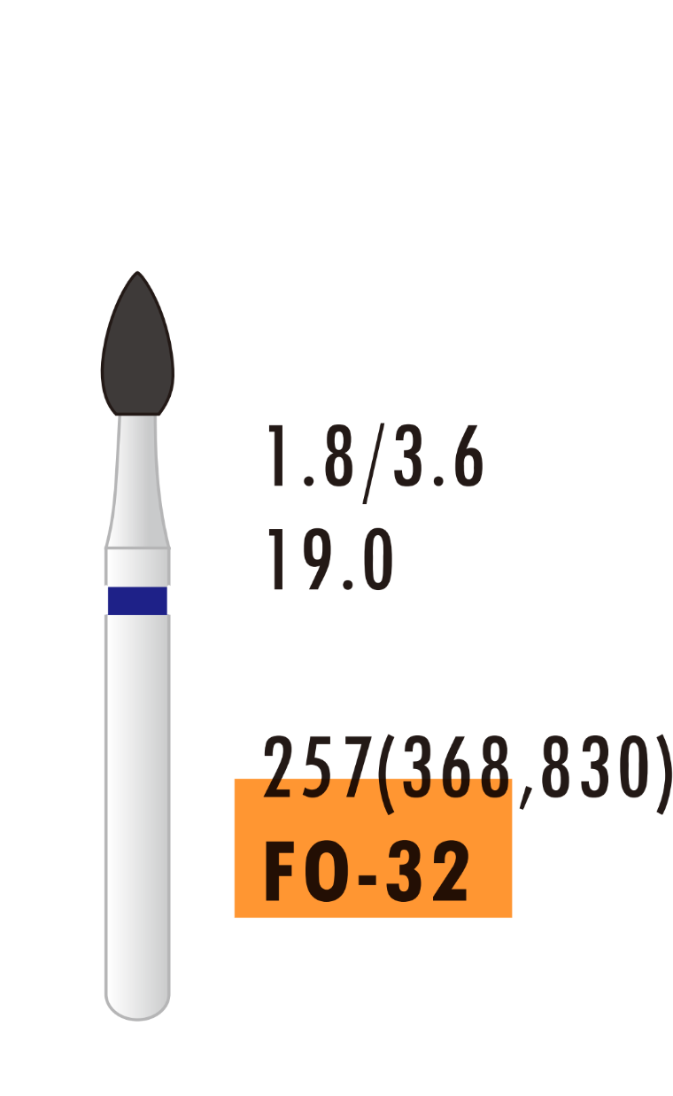 Бор алмазний FO-32 (1шт)