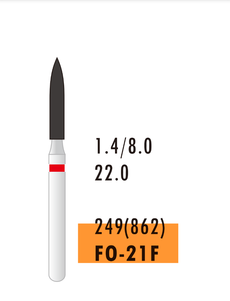 Бор алмазний FO-21F (1шт)