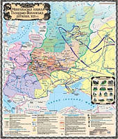 Монгольська навала Галицько-Вол. княз 13 ст 1:2,5млн 108*127