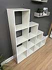 Стелаж драбинки 10 осередків, полиця для книг та іграшок, роздільник кімнати, фото 3