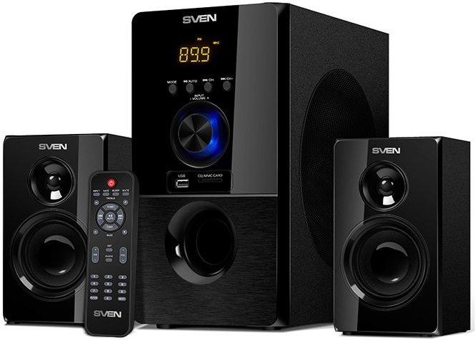 Акустична система SVEN MS-2050 Колонки  Bluetooth (USB, SD, FM)   Чорні