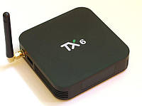 Медіа приставка TX-6 4 / 32G Smart TV Box (Android 9.0, ОЗУ 4 Гб, 32Гб вбудованої пам'яті, 4-х ядерний